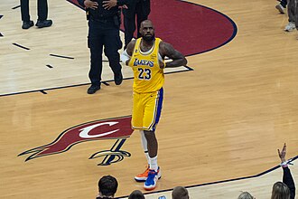LeBron James licensed editorial photograph